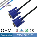 SIPU Alta qualidade preto cabeça azul linha VGA 1.5 m 3 + 2 linha VGA hd Computador VGA Cabo De Aço Revestido de Cobre